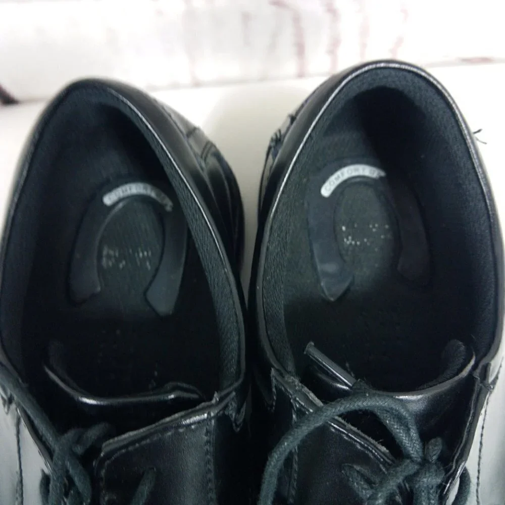 Nunn Bush Comfort Gel Black Leather Dress Shoes